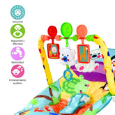 Silla Mecedora Rocker Monos Con Panel Táctil Detalles
